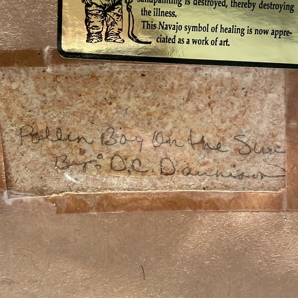 Authentic Navajo Sand Painting (Vintage) - Picture 5 of 6